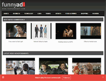 Tablet Screenshot of funnyadspot.com